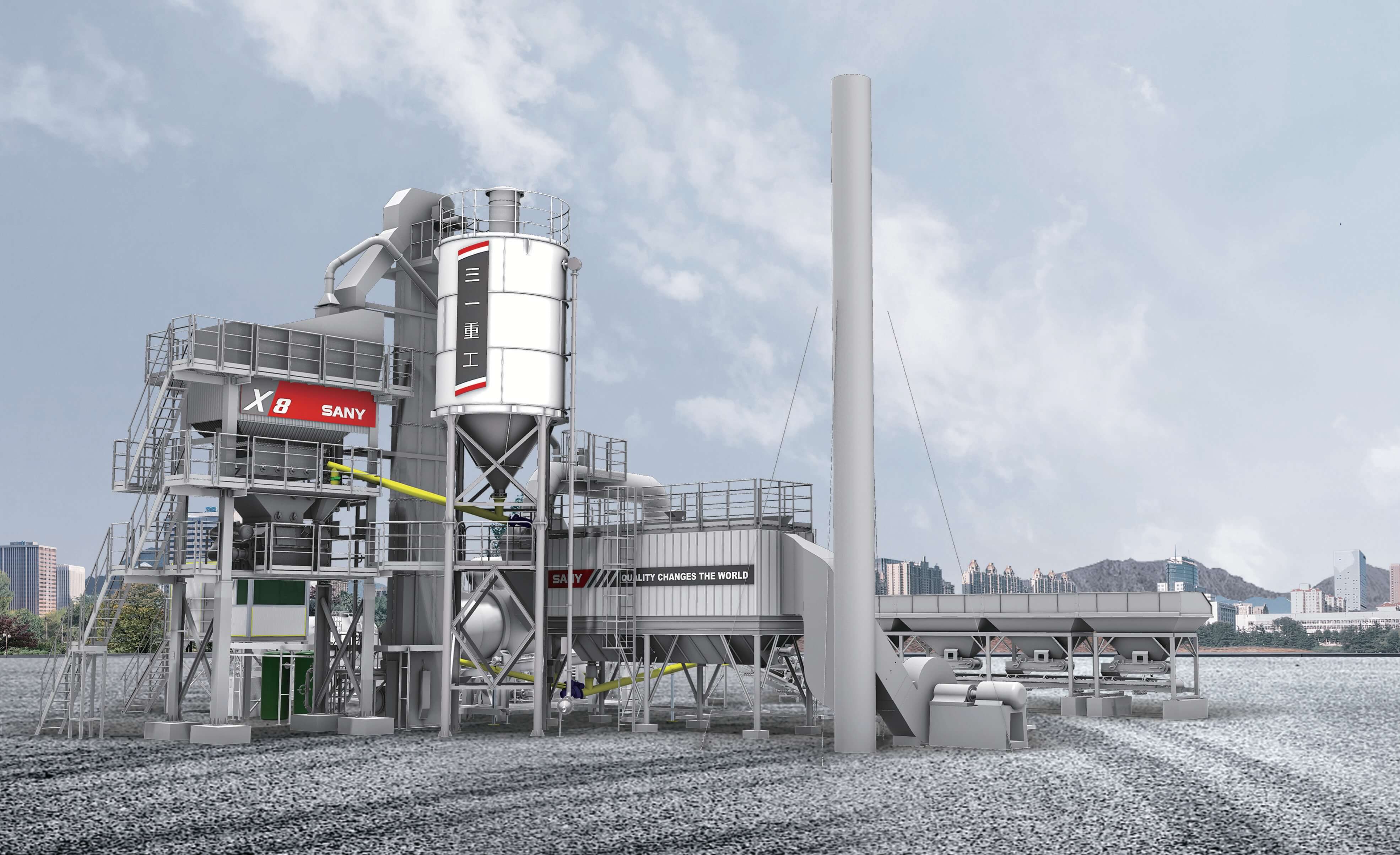 Trạm trộn Asphalt SLB1500X8