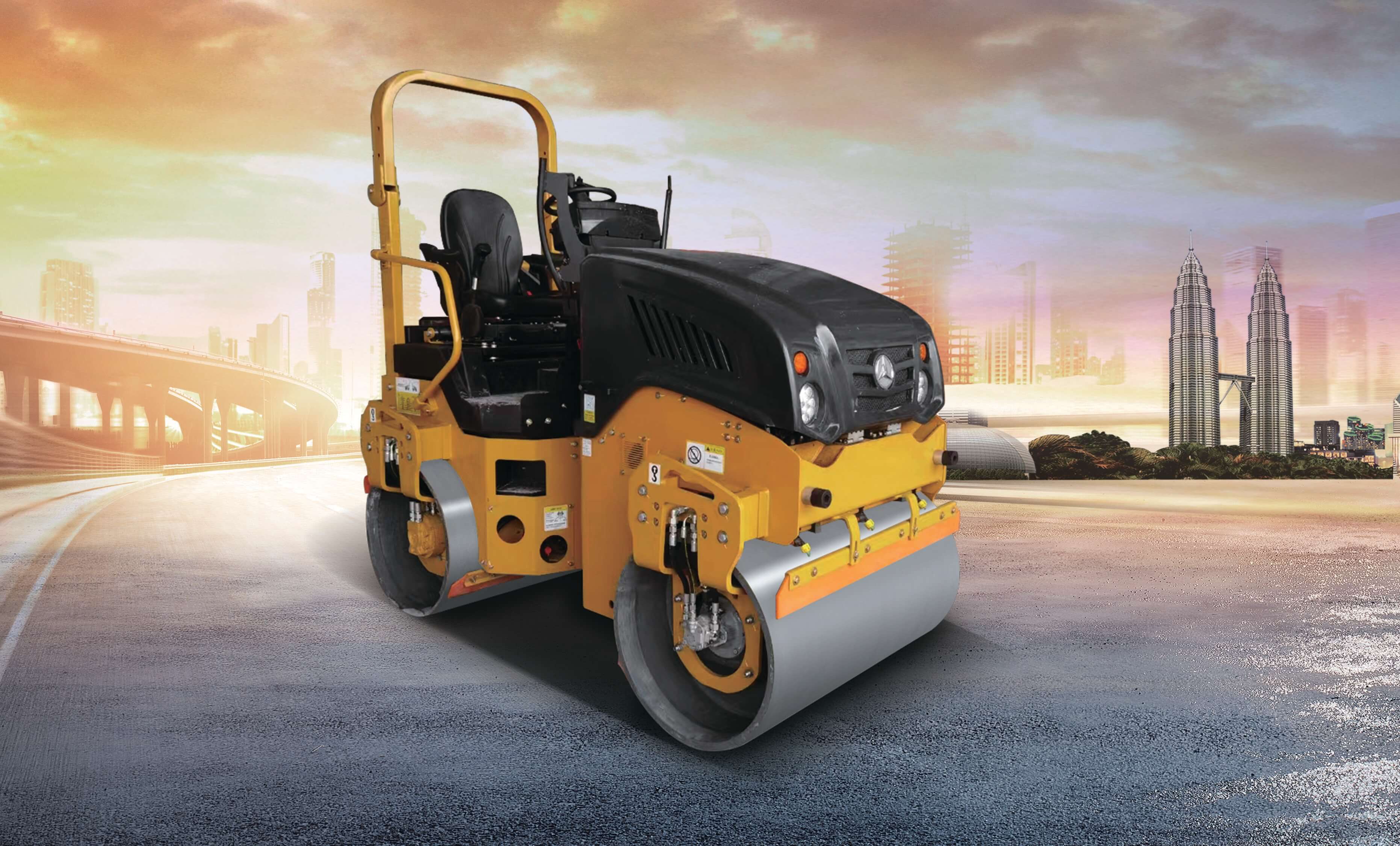 Lu rung 2 bánh thép STR30C-8