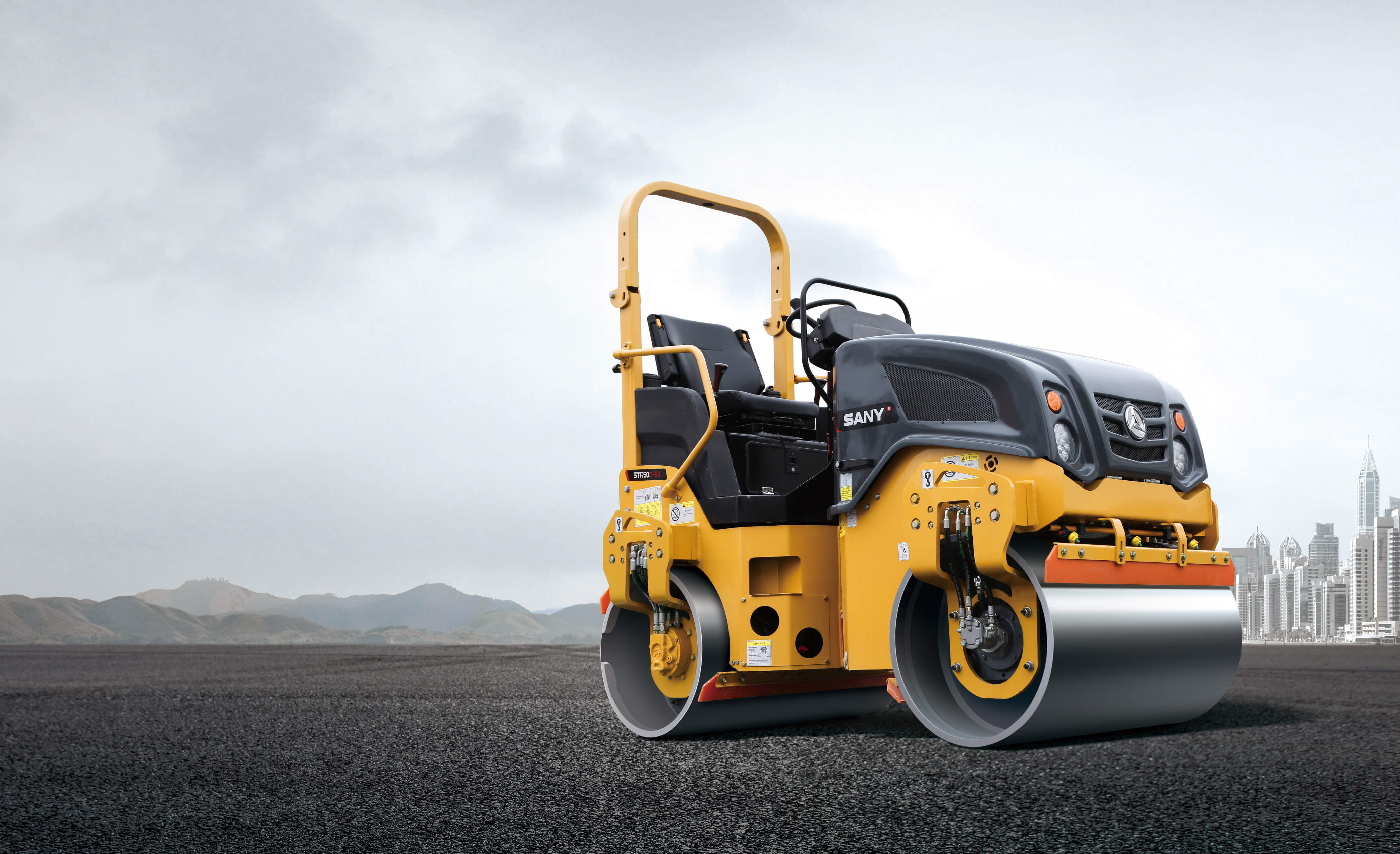 Lu rung 2 bánh thép STR50C-8K